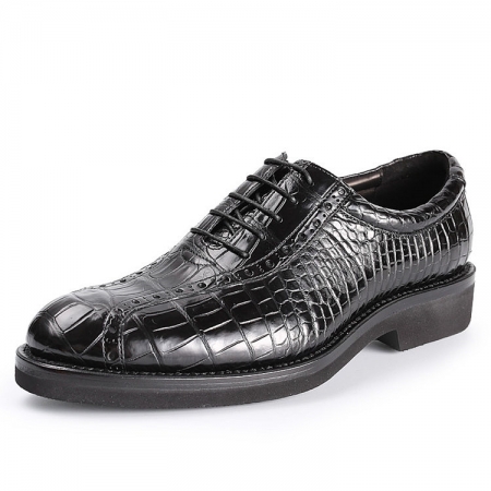 Alligator Lace up Oxford Dress Shoes