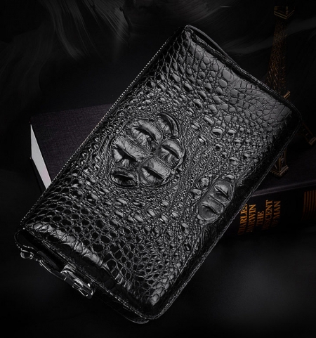 Casual Crocodile Anti-theft Lock Wallet for Men-Exhibition