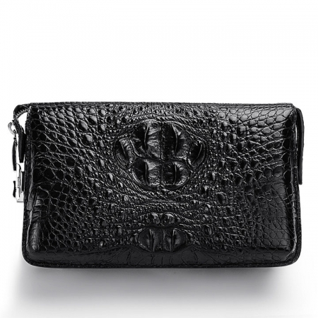 Casual Crocodile Anti-theft Lock Wallet for Men-Front