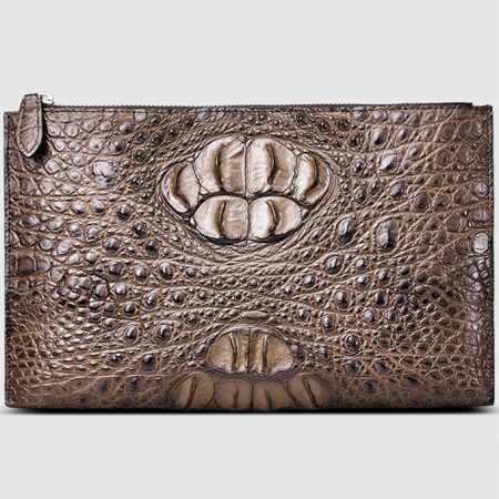 Casual Large Crocodile Clutch Wallet-Front