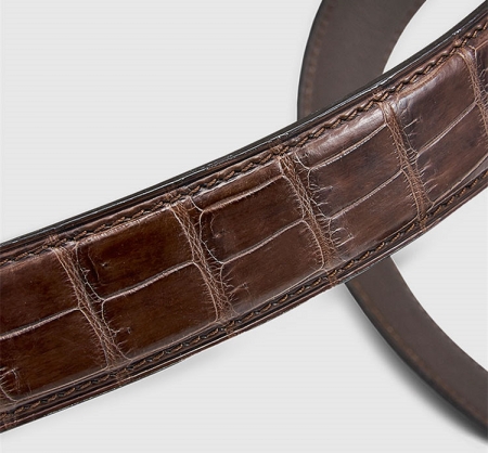 Classic Genuine Alligator Skin Belt for Men-1