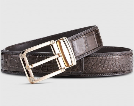 Classic Genuine Alligator Skin Belt for Men-Lay