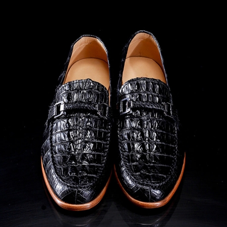 Luxury Handmade Alligator Boat Shoes-1