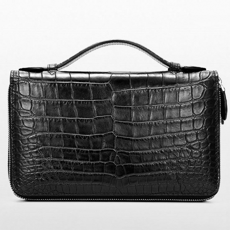 Mens Alligator Clutch Bag, Large Alligator Wallet-2