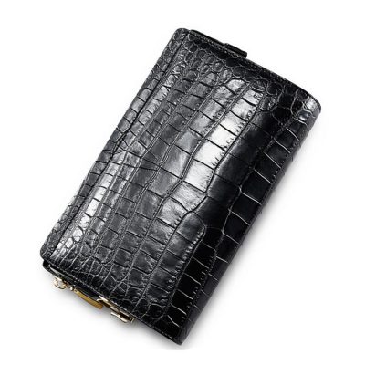 Mens Genuine Alligator Skin Wallet, Designer Alligator Clutch Wallet