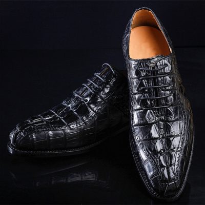 Men's Modern Classic Lace Up Alligator Dress Shoes