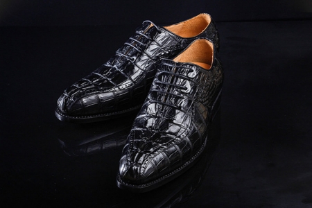 Men's Modern Classic Lace Up Alligator Dress Shoes-Exhibition