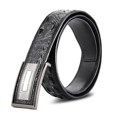 Stylish Genuine Crocodile Skin Belt for Men