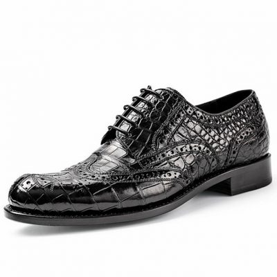 Alligator Skin Oxford Business Dress Shoes for Men