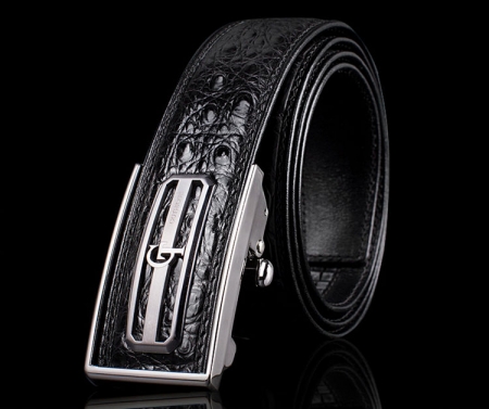 Luxury Style Crocodile Dress Belt for Men-GT-Exhibition