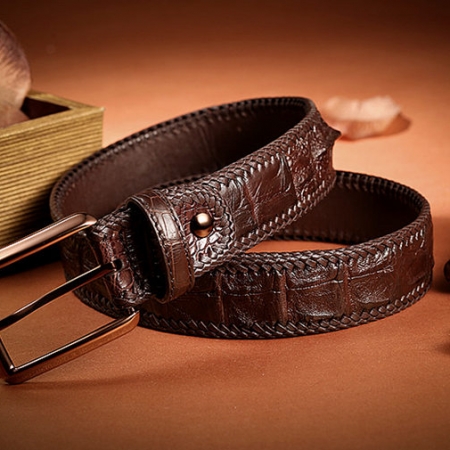 Stylish Genuine Alligator Belt Handmade Alligator Belt for Men-Exhibition