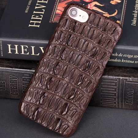 Crocodile and Alligator iPhone 8 Case-Brown