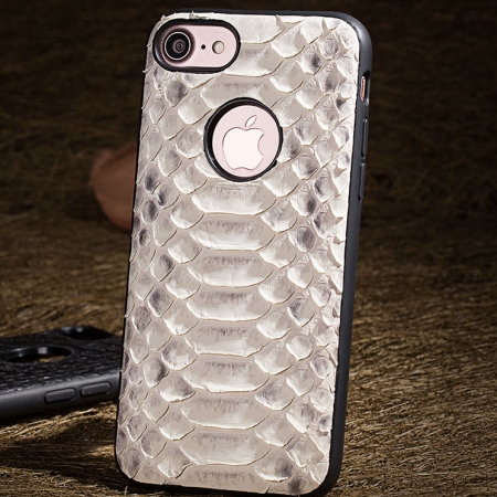 Snakeskin iPhone 8 Case-White