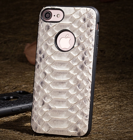 Snakeskin iPhone 8 Case-White